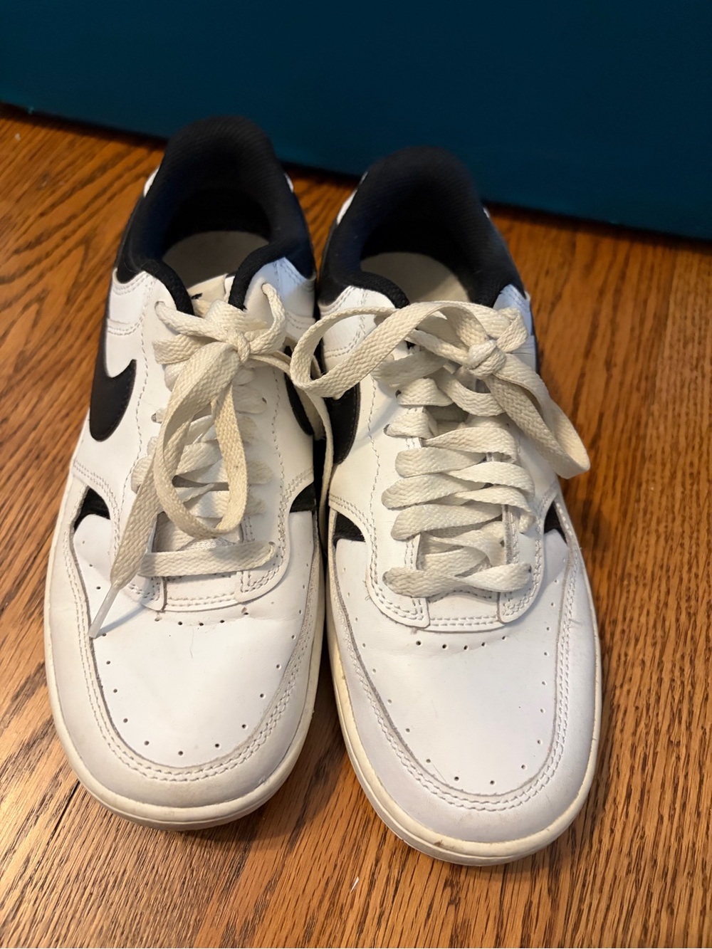 Nike Women’s White and Black Low-Top Sneakers